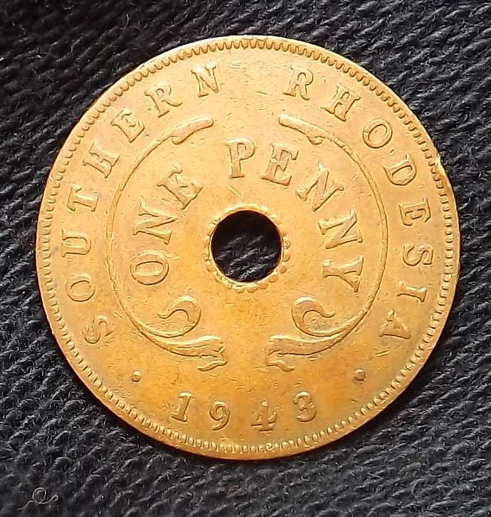 1943  Southern Rhodesia  Penny