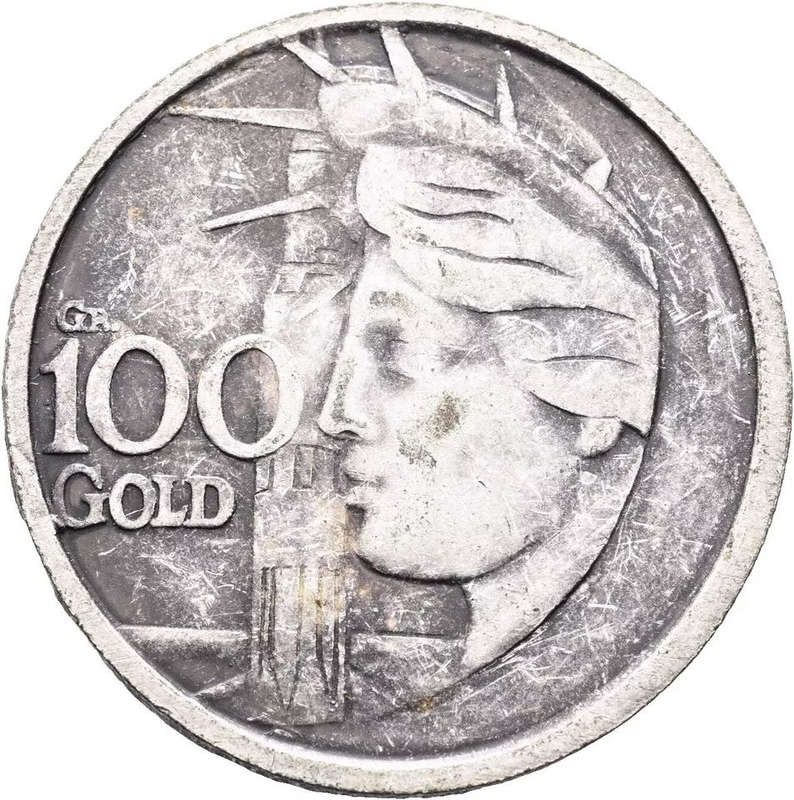 USA 100 Gold APOLLO November 12, 1969 Time Medal