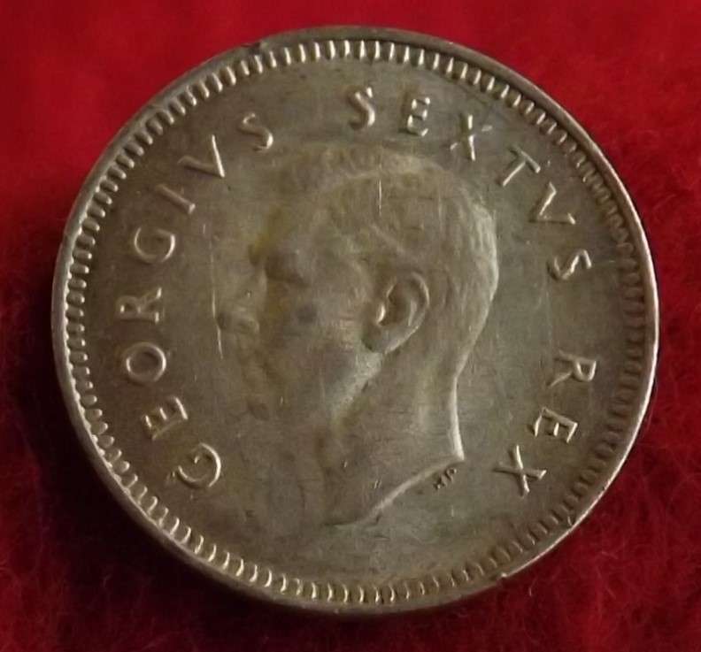 1951 South Africa  3 Pence UNC Superb details