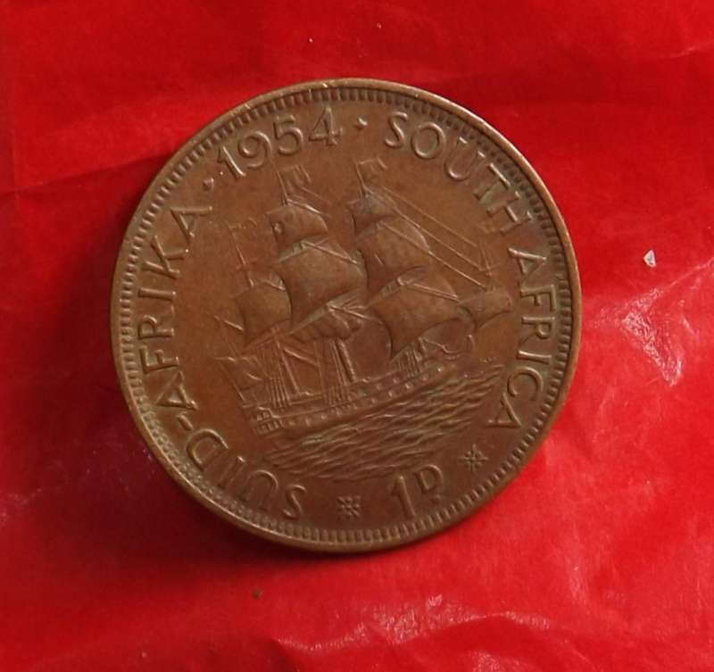 1954Penny Union of South Africa