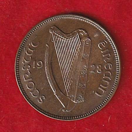 Ireland Penny 1928, ,rare