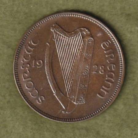 Ireland Penny 1928, ,rare
