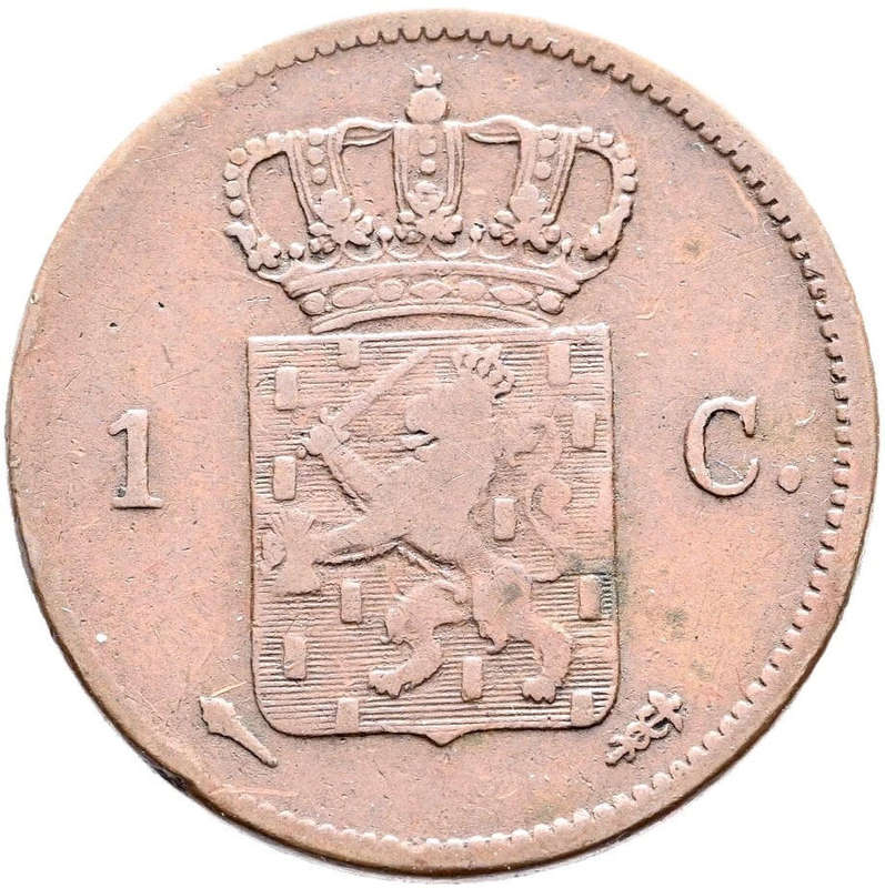 1826 Utrecht Wilhelm I Netherlands 1 Cents