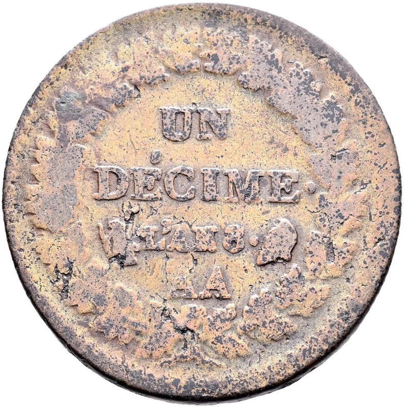 1799 France 1 Decime - First Republic France-