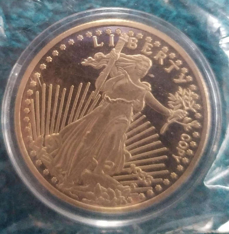 Twenty Dollars tokens Liberty 1 ounce size