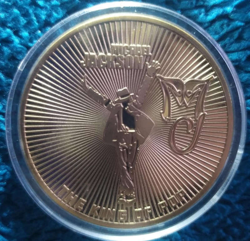 Micheal Jackson Gold plated tokens 1985-2009