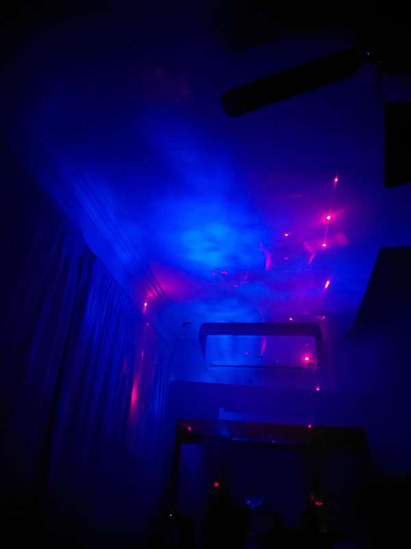 "LaserPod" laser table lamp / projector