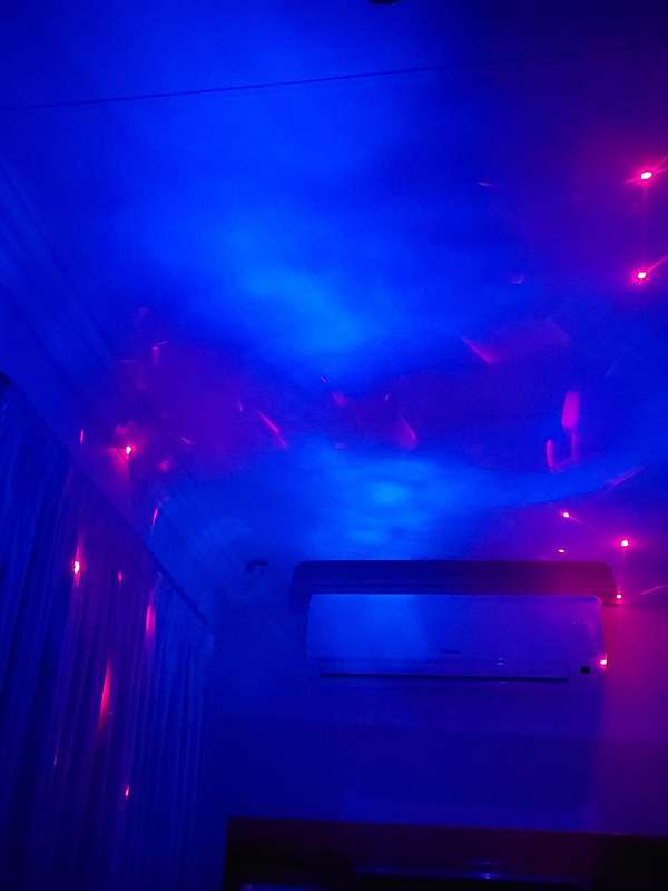 "LaserPod" laser table lamp / projector