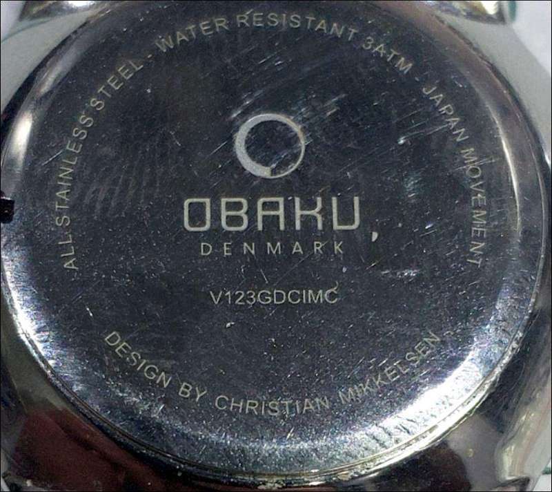 Obaku men`s analogue quartz wristwatch