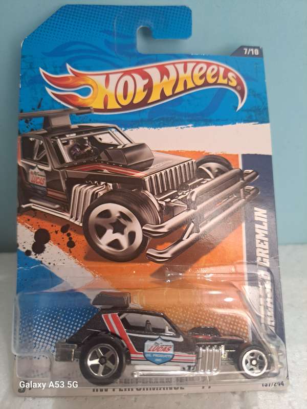 Hotwheels AMC Greased Gremlin - 2011 Release - card slightly scuffed