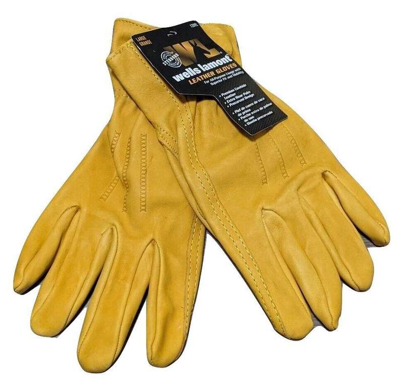 Wells Lamont Premium Leather Gloves (Extra Large), Colour: Saddletan