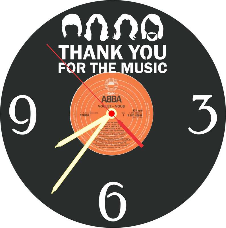 ABBA Vinyl LP Wall Clock
