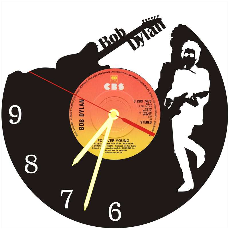 Bob Dylan Vinyl LP Wall Clock
