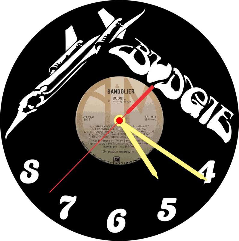Budgie Vinyl LP Wall Clock