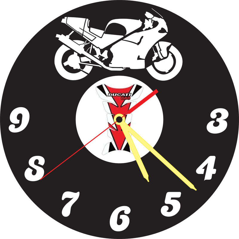 Ducati 888 Vinyl LP Wall Clock