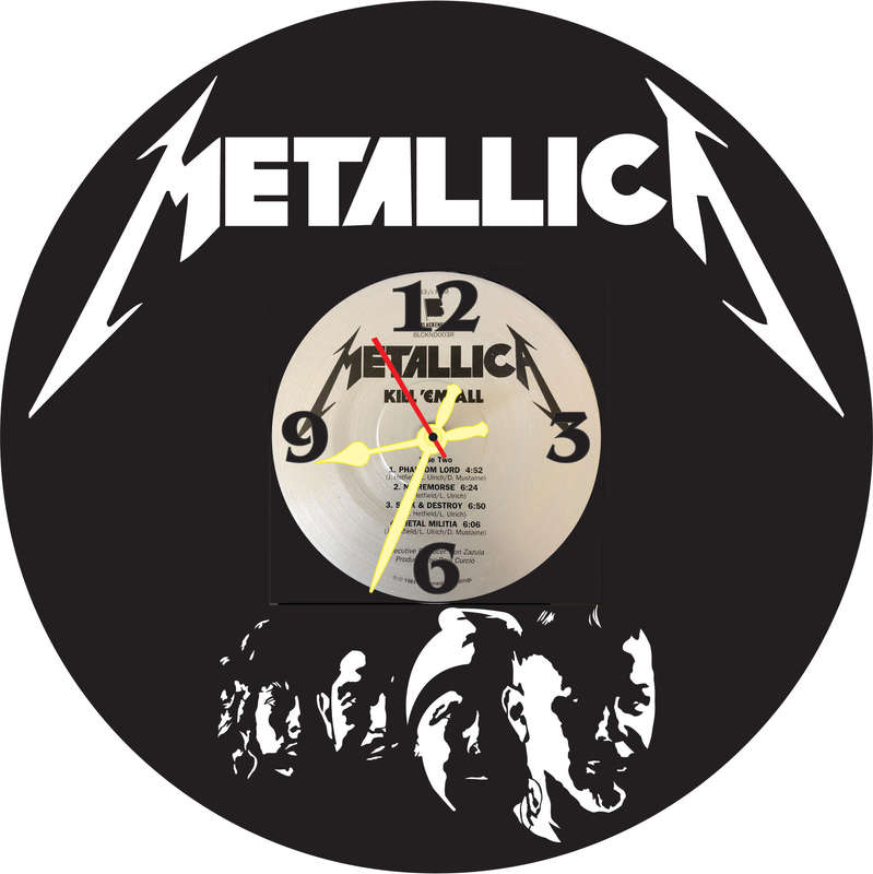 Metallica Vinyl LP Wall Clock