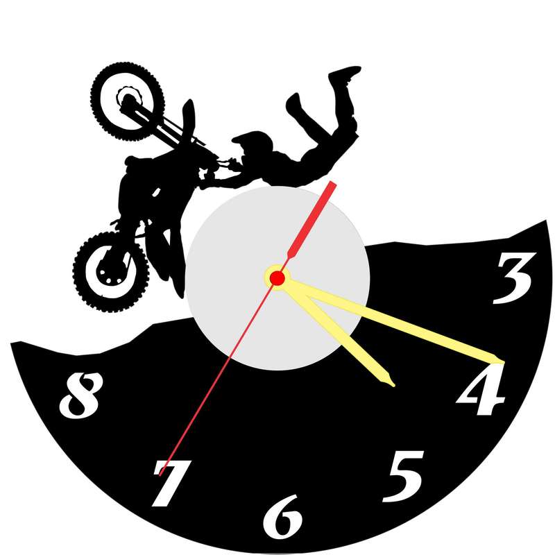 MotoX Vinyl LP Wall Clock