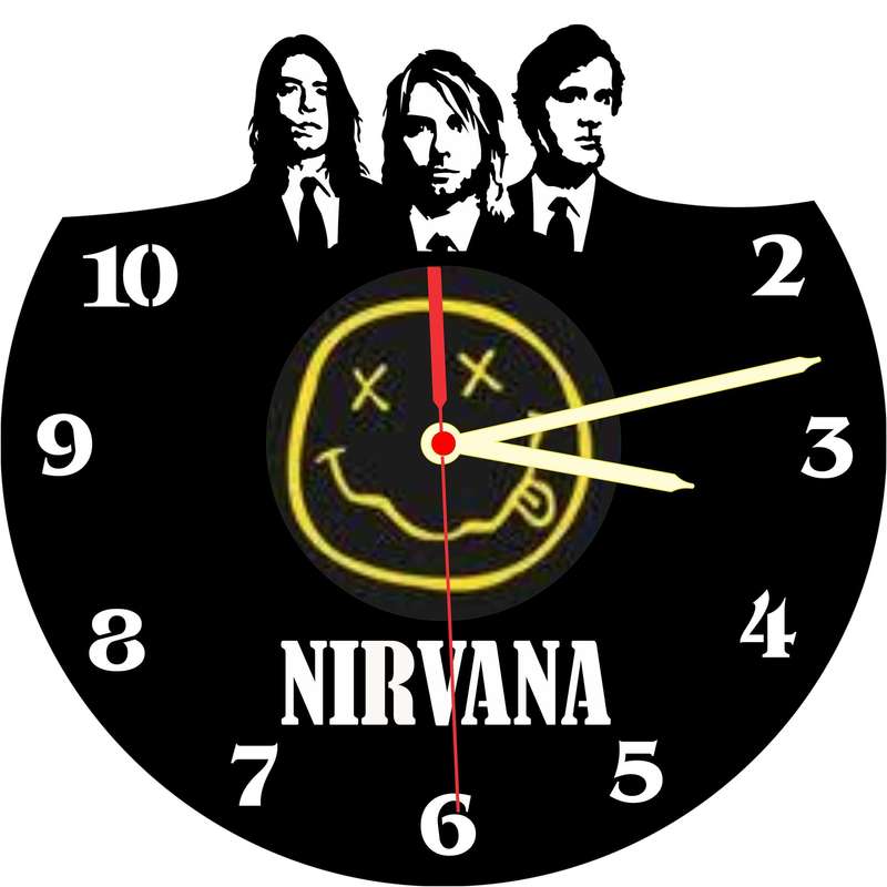 Nirvana Vinyl LP Wall Clock