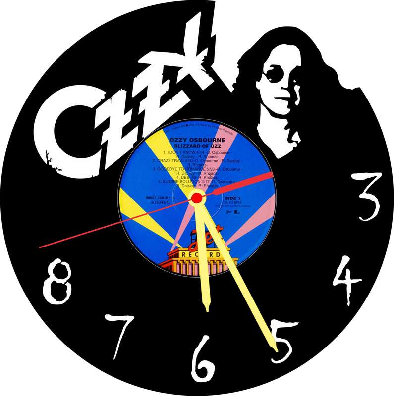 Ozzy Osbourne Vinyl LP Wall Clock