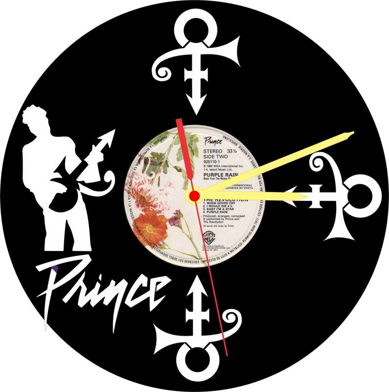 Prince Vinyl LP Wall Clock