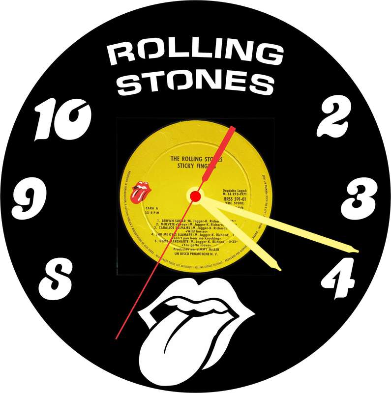 Rolling Stones Vinyl LP Wall Clock