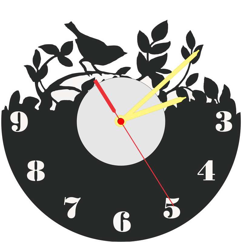 Sparrow Vinyl LP Wall Clock