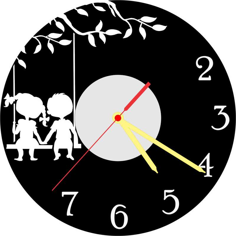 Swing Vinyl LP Wall Clock