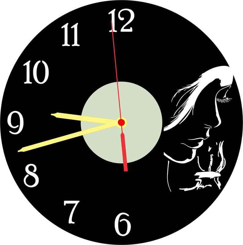 The Rose Vinyl LP Wall Clock
