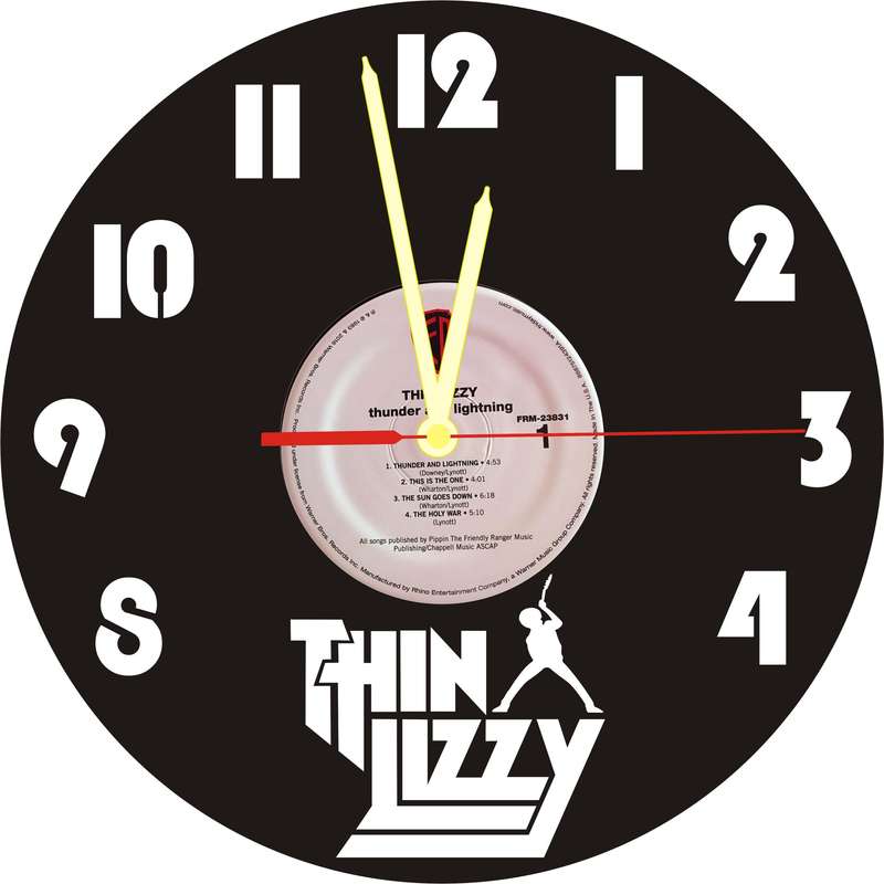Thin Lizzy Vinyl LP Wall Clock