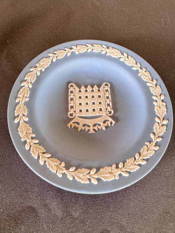 Wedgwood Jasperware Miniature Tray dish - British Group Inter- Parliamentary Union