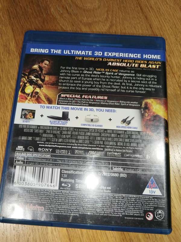 Ghost Rider: Spirit of Vengeance (2D & 3D Blu-ray)