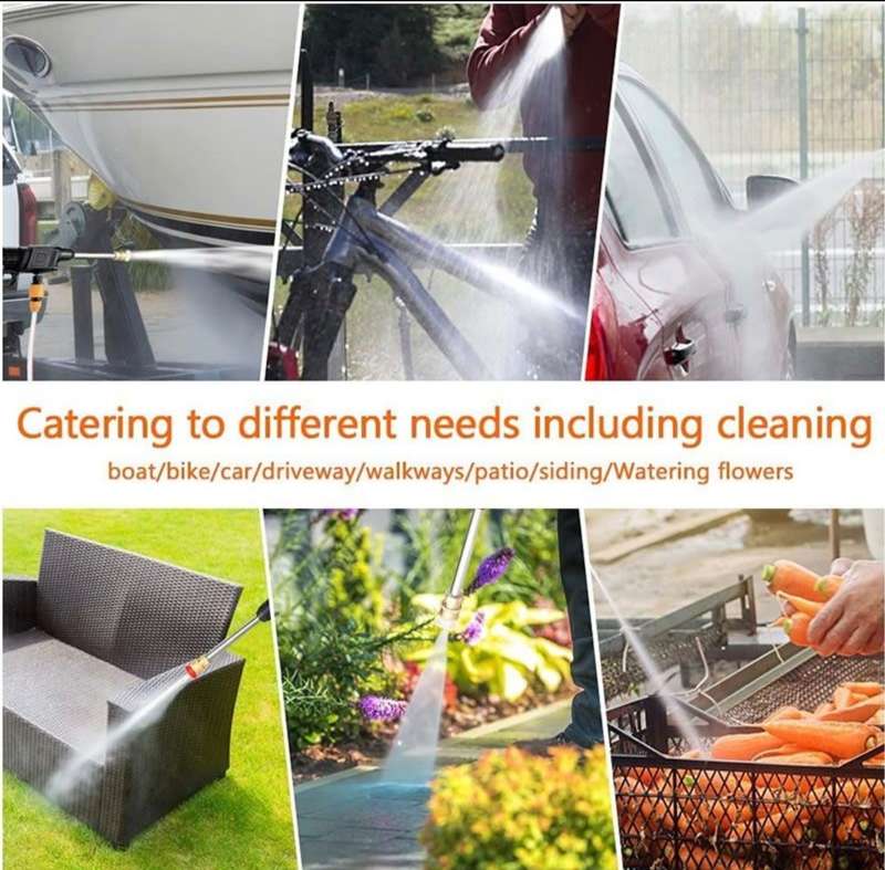 Rechargeable cordless battery operated pressure washer