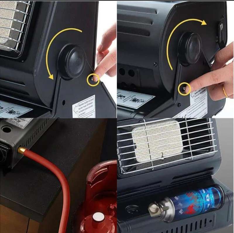 2 IN 1 Portable gas heater & stove