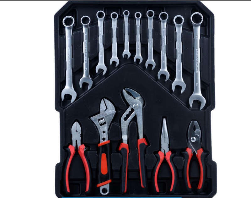 187 Piece Chrome Vanadium Professional Toolset - In Solid Carry Case
