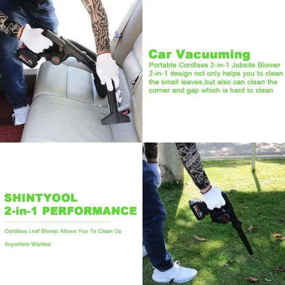 Cordless Blower 7in1 Mini Suction Garden Leaf  Blower