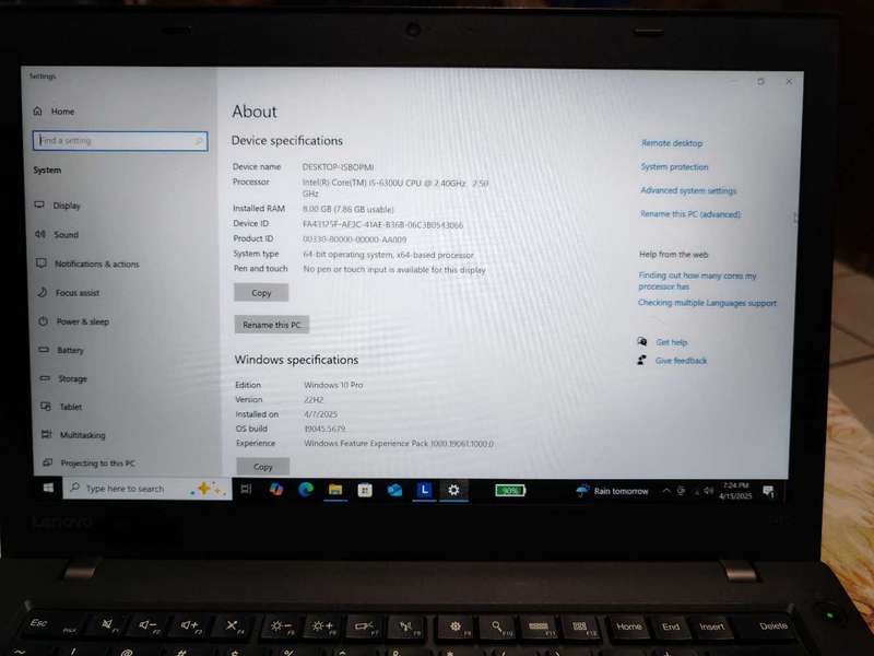 Lenovo ThinkPad T460