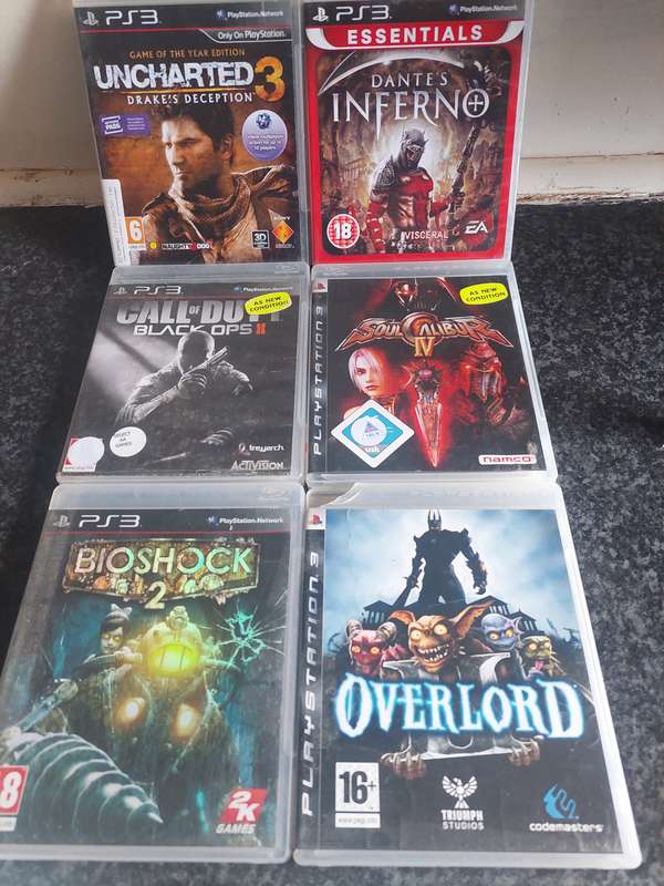 Ps3 games lot of 6 games