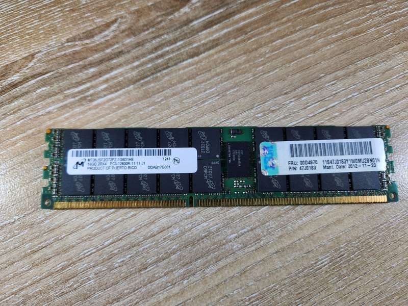 16GB Server memory PC3-12800R