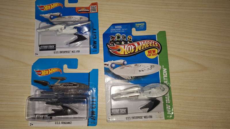 Hot Wheels - Lot of 3 Cars - Star Trek