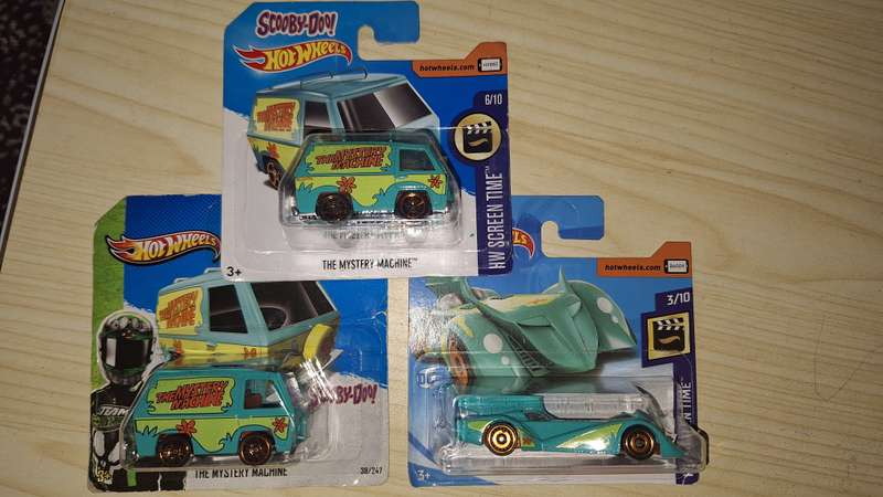 Hot Wheels - Lot of 3 Cars - Sccoby Doo