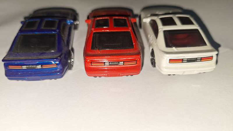 Hot Wheels Nissan 300zx lot of 3 loose - Red, White, Blue