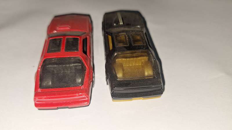 Hot Wheels Pontiac Firebird loose lot of 2 - black and red