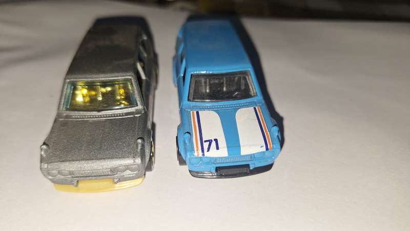 Hot Wheels Mazda - Datsun Bluebird Wagon  Loose lot of 2- Blue and Silver