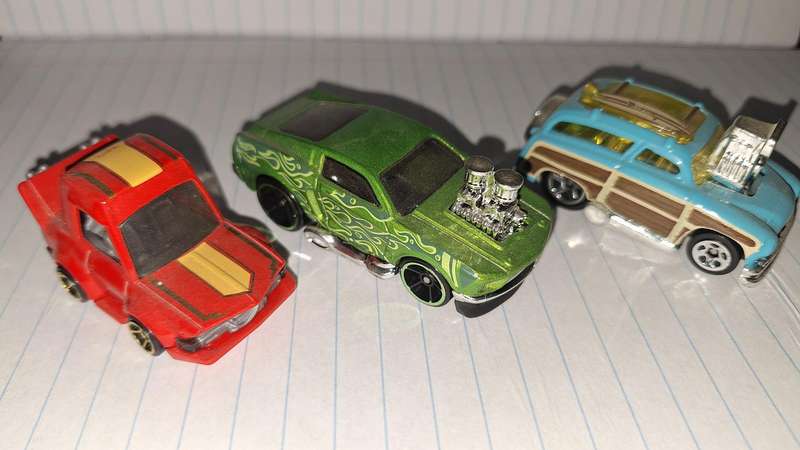 Hot Wheels Tooned - Lot of 3 - Surf n Turf, Manga Tuner & Mustang