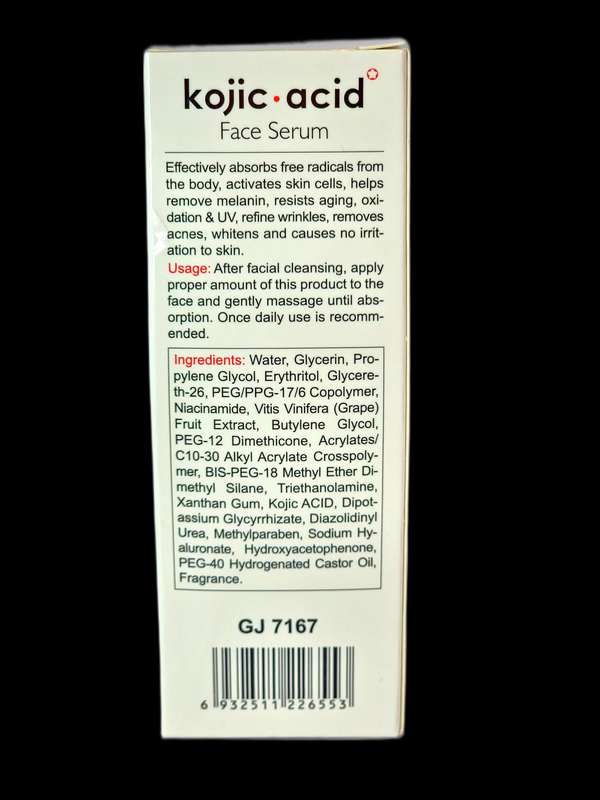 Kojic Acid Face Serum - Lightens skin, clears pigmentation spots