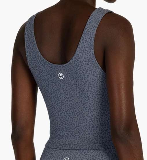 Edition Charcoal Print Longline Crop