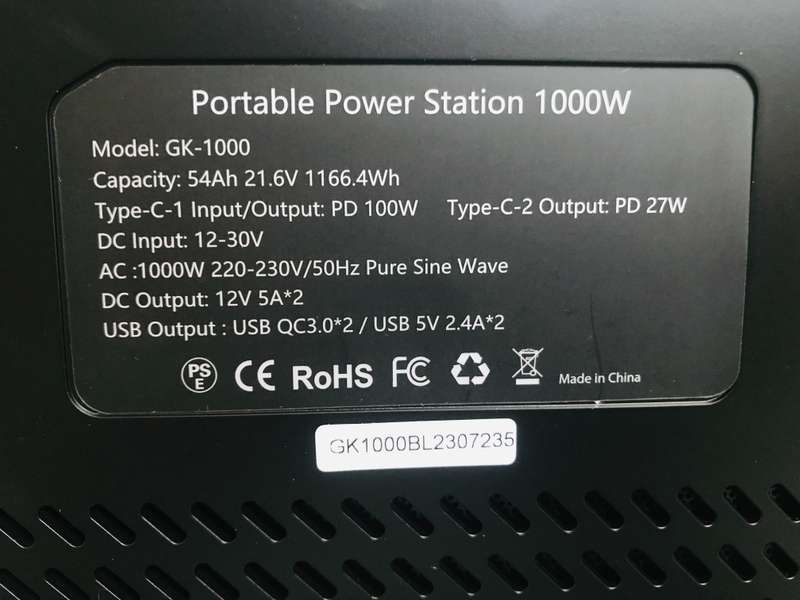 Genki 1KW Portable Power Station