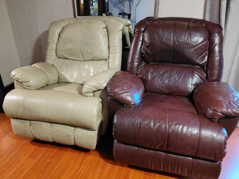 Genuine Leather Recliner Chair (Two available at R3500 each)