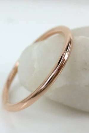 STUNNING Rose Gold Stainless Steel Ring - Size 6 (M)