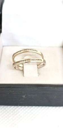 9ct White gold half eternity bands